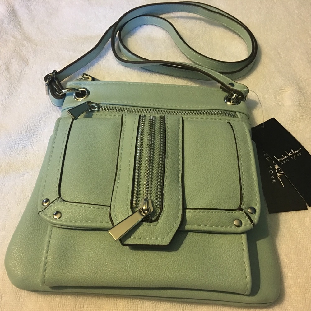 Nicole Miller Light Blue Crossbody NWT